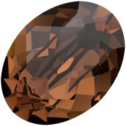 Cabujón Swarovski 4120 8x6 mm - Topacio ahumado reinventado x1