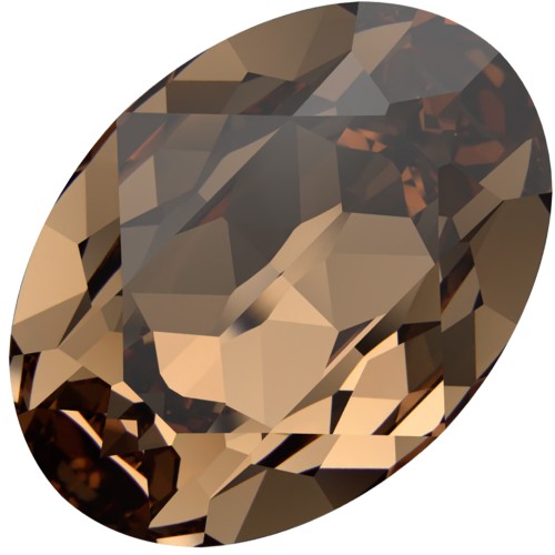 Cabujón Swarovski 4120 18x13 mm - Topacio ahumado claro reinventado x1