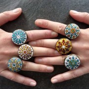 Anillo ovalado 18x13 mm color plateado x1