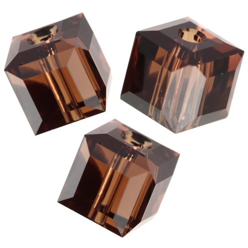 Cubo Swarovski 5601 6 mm - ReCreated Smoked Topaz x1
