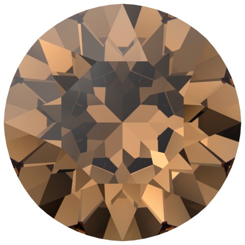 Cabujón Swarovski 1088 6 mm - Topacio ahumado claro reinventado x1