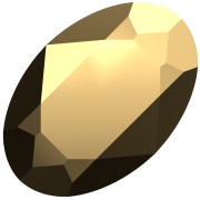 Cabujón Swarovski 4120 6x4 mm - Cristal Aurum x1