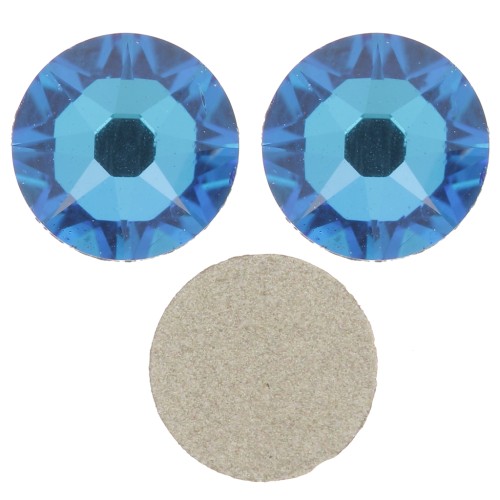 Cristal Swarovski strass adhesivo 5 mm - Cristal Azul Bermuda x36