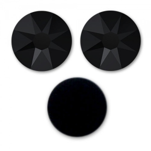 Strass para pegar Swarovski 6 mm Jet x10