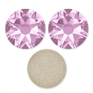 Swarovski 6 mm Light Amethyst strass stickers x10