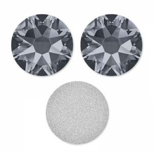 Strass para pegar Swarovski 6 mm Crystal Silver Night x10