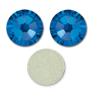Strass para pegar Swarovski 6 mm Capri Blue x10