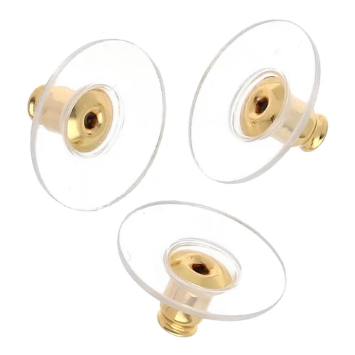 Pendientes de silicona - Oro x12