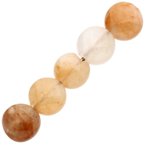 Cuentas facetadas planas - paletas 4,5 mm gema teñida jade amarillo x10