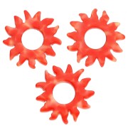 Colgante Sol Acetato 22 mm - Mármol Naranja Sangre x1