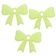 Colgante nudo 16,5x20 mm en acrílico opaco - Verde manzana x1