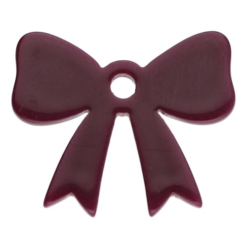 Colgante nudo 16,5x20 mm en acrílico opaco - Lie de vin x1