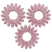 Colgante flor de margarita de 20 mm en acrílico - Brillo rosa viejo x1