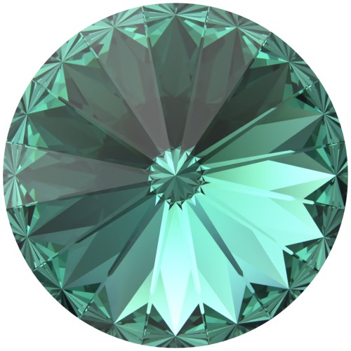 Cabujón Swarovski 1122 Rivoli 12 mm - Verde Caribe reinventado x1