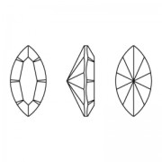 Swarovski 4228 Lanzaderas 6x3 mm - Cristal Bronce x4