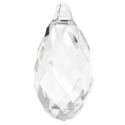 Swarovski 6010 Gota 17x8,5 mm - Cristal tono plata x1