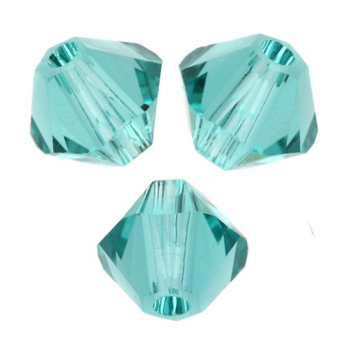 Peonzas de cristal Swarovski 5328 4 mm - Reinventado Verde Caribe x50