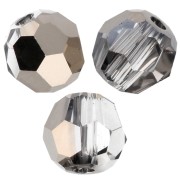 Swarovski 5000 4 mm perlas redondas - Cristal Metálico Oro Claro x20