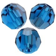 Swarovski 5000 4 mm perlas redondas - Capri Blue Satin x20