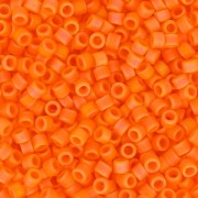 Miyuki Delica 11/0 DB1593 - Mat Opaque Mandarin AB x 8g