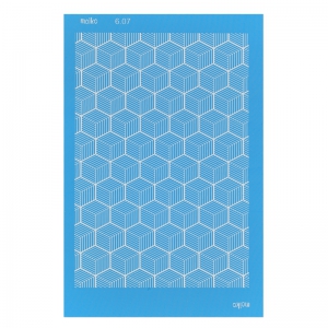 Silk Screen Moiko 74x105 mm - Motivo cubos 6.07