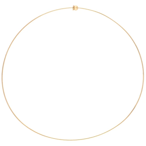 Gargantilla rígida de 1,1 mm con cierre de bola - Acero inoxidable dorado 304 x15cm