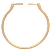 Anillo fino ajustable e intercambiable T.58 a T.60 Acero inoxidable 304, chapado en oro x1