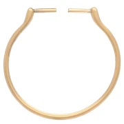 Anillo fino ajustable e intercambiable T.58 a T.60 Acero inoxidable 304, chapado en oro x1