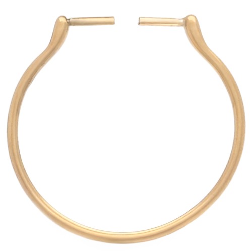 Anillo fino ajustable e intercambiable T.58 a T.60 Acero inoxidable 304, chapado en oro x1