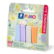 Surtido de 4 colores de pasta Fimo Soft y Effect - Floral x1