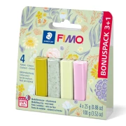 Surtido de 4 colores de pasta Fimo Soft y Effect - Primavera x1