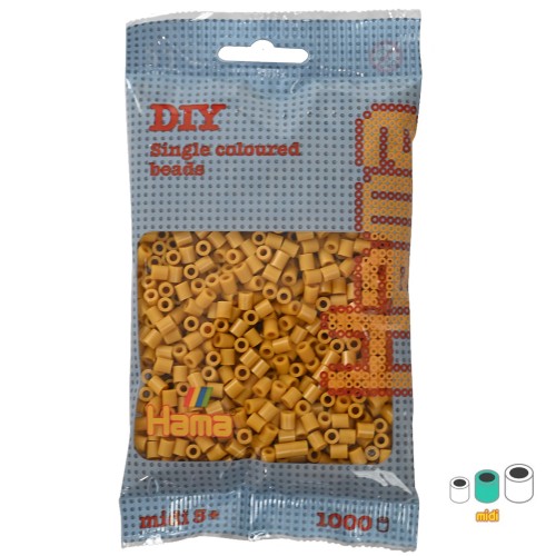 Perlas de planchar Hama Midi 5 mm Amarillo curry (n°122) x 1000