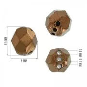 RounTrio Facettes 6 mm Gold Mat x15