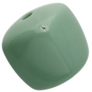 Cuentas cubo irregular 16x17 mm - segunda opción - Acrílico opaco Verde Salvia x10