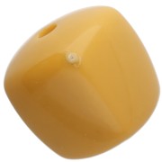 Cuentas cubo irregular 16x17 mm - segunda opción - Acrílico opaco - Mostaza x10