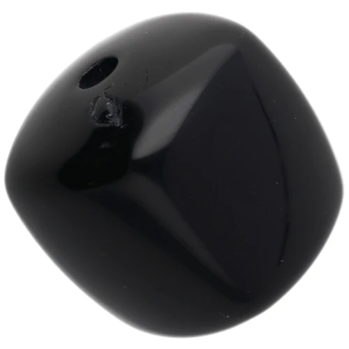 Cuentas cubo irregular 16x17 mm - segunda opción - Acrílico opaco - Negro x10