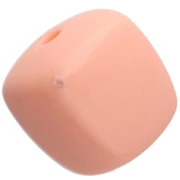 Cuentas cubo irregular 16x17 mm - segunda opción - Acrílico opaco - Salmón x10
