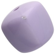 Cuentas cubo irregular 16x17 mm - segunda opción - Acrílico opaco - Lila x10