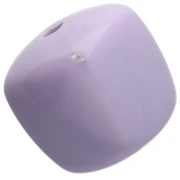 Cuentas cubo irregular 16x17 mm - segunda opción - Acrílico opaco - Lila x10