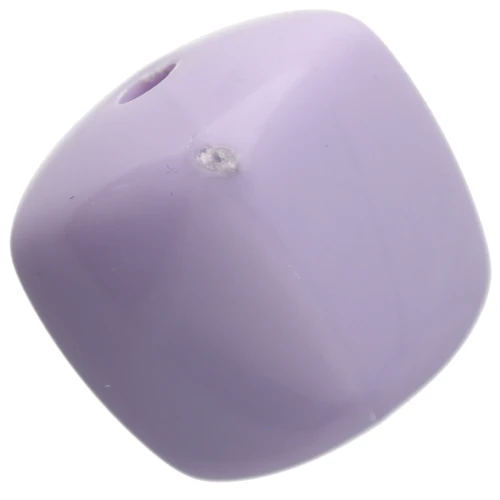 Cuentas cubo irregular 16x17 mm - segunda opción - Acrílico opaco - Lila x10