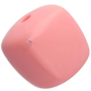 Cuentas cubo irregular 16x17 mm - segunda opción - Acrílico opaco - Rosa x10