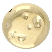 Cuentas redondas planas - palet martillado 12 mm - acrílico metalizado CCB - Dorado x10
