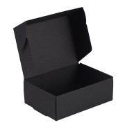 Caja de regalo para montar uno mismo, 8,3 x 6 x 3 cm - Negra x1