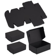 Caja de regalo para montar uno mismo, 8,3 x 6 x 3 cm - Negra x1