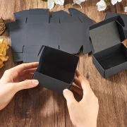 Caja de regalo para montar uno mismo, 8,3 x 6 x 3 cm - Negra x1