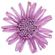 Colgantes flor de rafia 55 mm - Lila x2