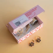 Mis joyas DIY - Kit de pendientes de flores con técnica de tejido Miyuki