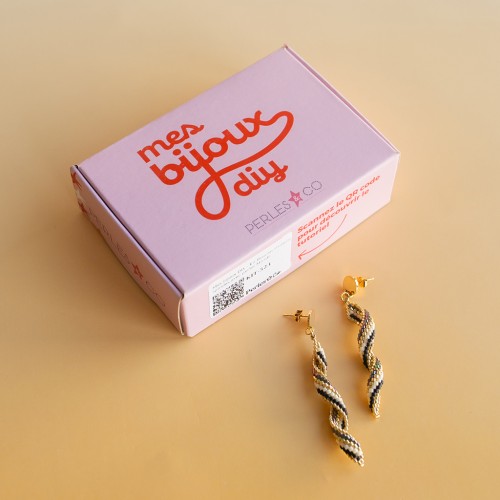 Mis joyas DIY - Kit de pendientes en espiral con cuentas Miyuki