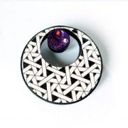 Moiko serigráfico para arcilla polimérica 74x105 mm - Leopardo invertido 15.46-N