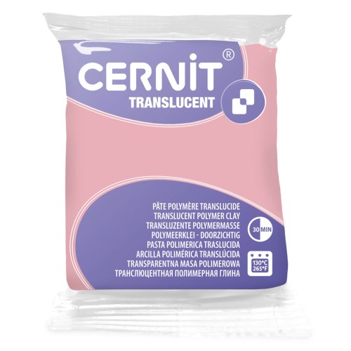 Pasta Cernit translúcida - Cuarzo rosa (n.º 477) x 56 g